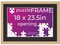 Natural Wood Puzzle Frame Kit with Glue Sheets, Black Mat, Backing, UV Acrylic - Available in 20 Popular Sizes